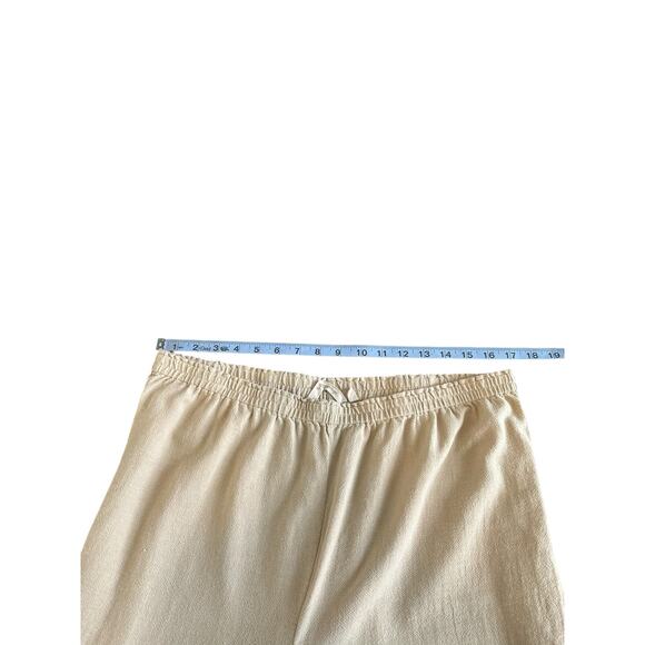 Soft Surroundings Pants Beige Pull On Stretch Relaxed Casual Straight Leg Large - Picture 8 of 11